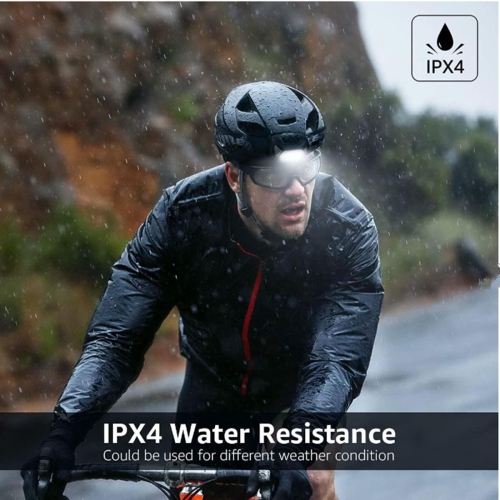 3 piles AAA à cellules sèches, 300 lumens, haute luminosité, lampe frontale étanche pour la course et le camping, convient pour la randonnée, le