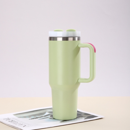 Tasse à glace de deuxième génération de 40&nbsp;oz, tasse isotherme en acier inoxydable 304, gobelet pour l'extérieur avec poignée, gobelet à paille