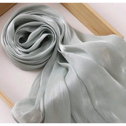 SUPERSHIELD  Premium Soft Shimmer Hijab Head Scarf for Islamic Muslim Hair Wraps Women Lightweight Scarves Sheer Crepe Shawl - Color 8 In Multicolor