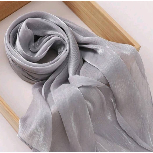 SUPERSHIELD  Premium Soft Shimmer Hijab Head Scarf for Islamic Muslim Hair Wraps Women Lightweight Scarves Sheer Crepe Shawl - Color 12 In Multicolor