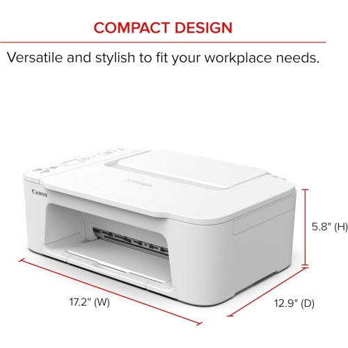 Canon PIXMA TS3720 Wireless All-in-One Printer - White
