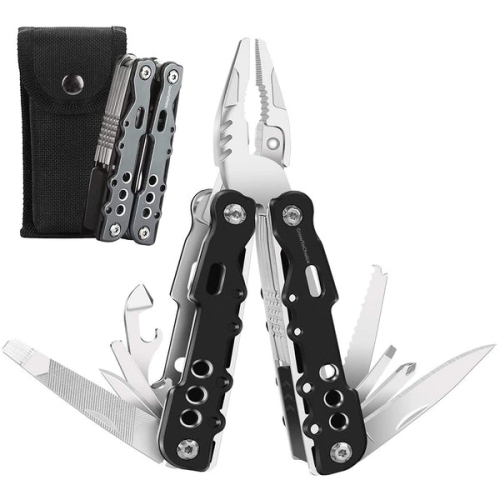 GrowToChoice 14-In-1Multitool Pliers Pocket Knife Stainless Steel Swiss Army Knife Camping Accessories