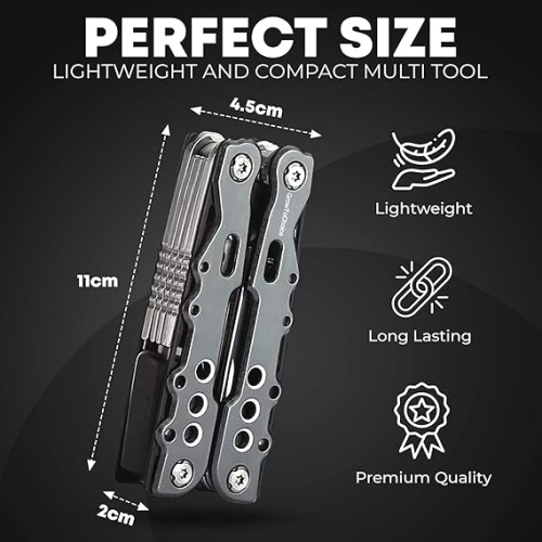 GrowToChoice 14-In-1Multitool Pliers Pocket Knife Stainless Steel Swiss Army Knife Camping Accessories