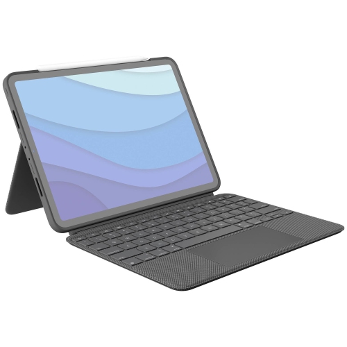 Logitech Combo Touch iPad Pro 11-inch Keyboard Case - Detachable Backlit Keyboard - Oxford Grey (920-010095)