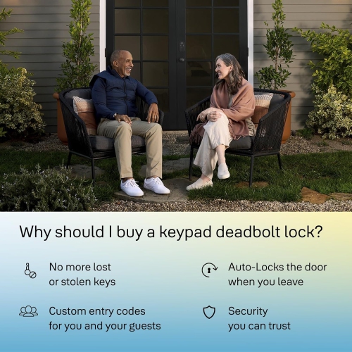 Yale – Serrure de porte avant à pêne dormant avec pavé numérique, YED210-NR-BSP