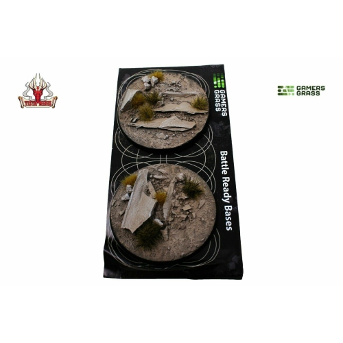 GAMERS GRASS  Arid Steppe Bases Round 60MM (X2)