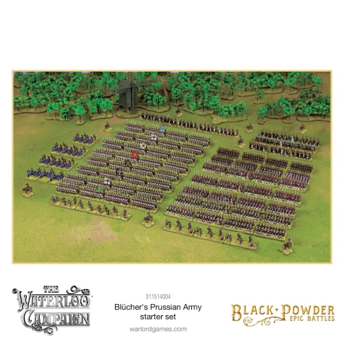 Black Powder Epic Battles: Waterloo - Blücher's Prussian Army Starter Set New