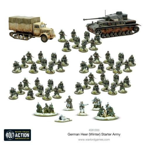 Bolt Action German Heer Winter Starter Army New