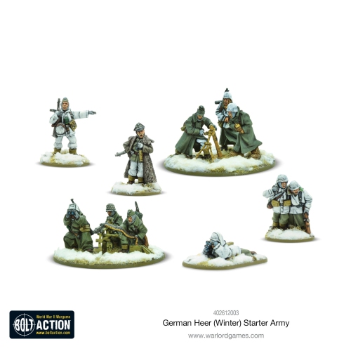 Bolt Action German Heer Winter Starter Army New