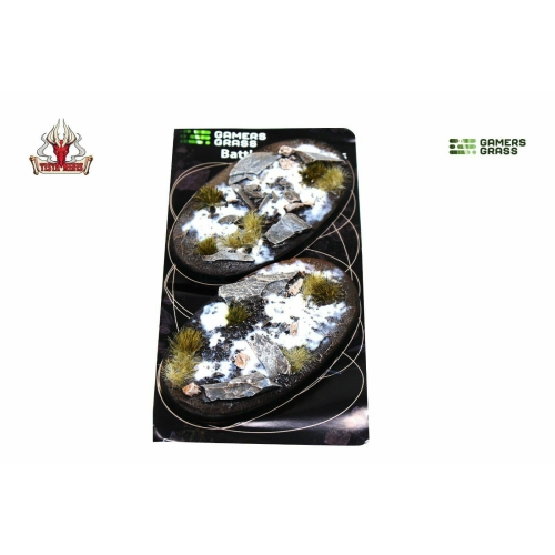 Gamers Grass Winter Bases Oval 90mm