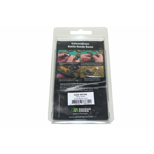 Gamers Grass Winter Bases Oval 90mm