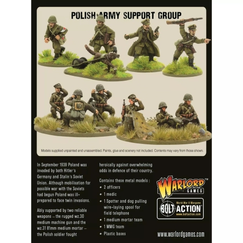 Bolt Action Polish Army Support Group New