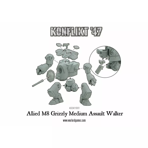 Bolt Action: Konflikt '47 - Allied Grizzly Medium Walker New