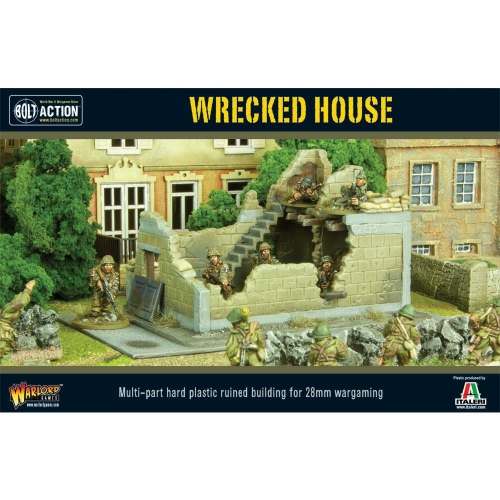 Bolt Action Wrecked House Terrain New - WG-TER-46