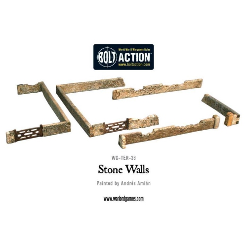 Bolt Action Stone Walls Terrain New - WG-TER-38