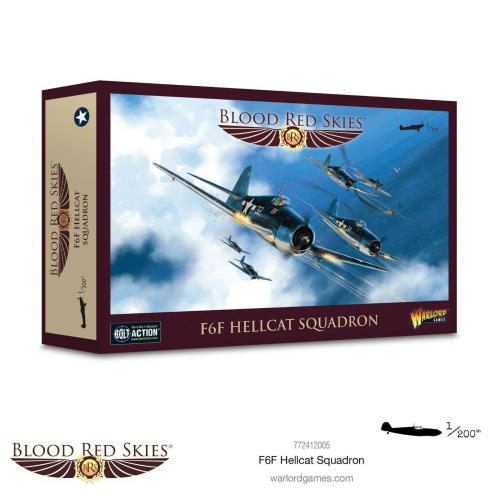 WARLORD GAMES  Blood Skies F6F Hellcat Squadron New In Red