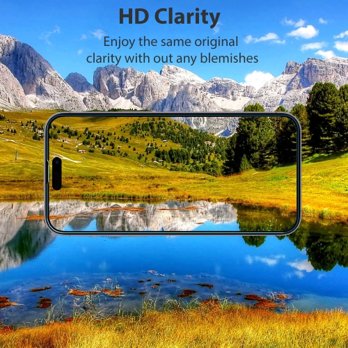 Étui [Shield] d'Uolo pour iPhone Air, verre trempé incassable, clarté HD [étui], plateau d'alignement