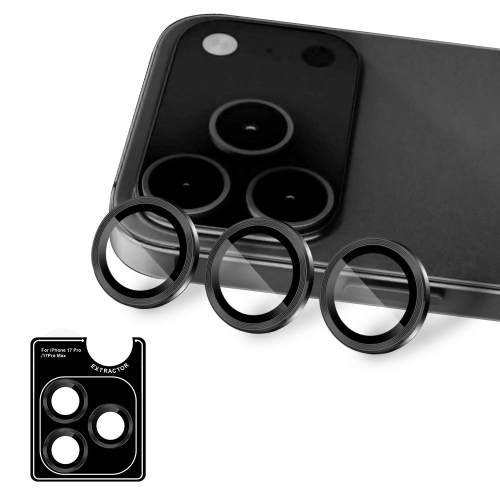 Lentille de caméra en verre [Shield] d'Uolo pour iPhone 17 Pro/17 Pro Max, protecteur d'écran de lentille de caméra pour iPhone 17 Pro/17 Pro Max -