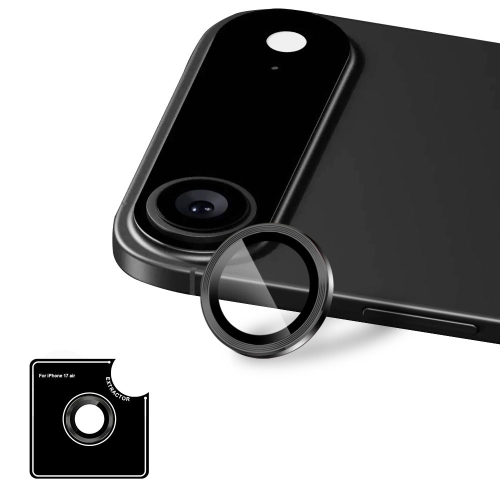 Verre [Shield] d'Uolo pour caméra d'iPhone Air, protecteur d'écran pour lentille de caméra d'iPhone 17 Air - Noir