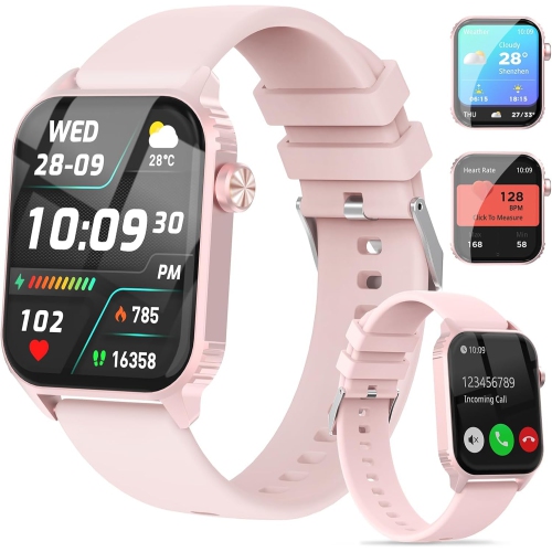 Smart Watches for Women Men, 1.83" HD Smartwatch with 120 Sports Modes, Heart Rate/Sleep Monitor, IP67 Waterproof, Bluetooth Call & Music Control