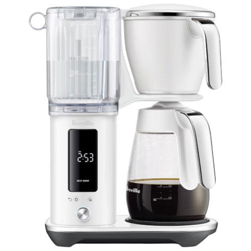Breville Luxe Glass Drip Coffee Maker - 12-Cup - Sea Salt
