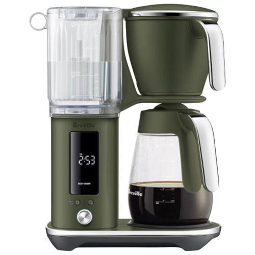 Breville Luxe Glass Drip Coffee Maker - 12-Cup - Olive Tapenade