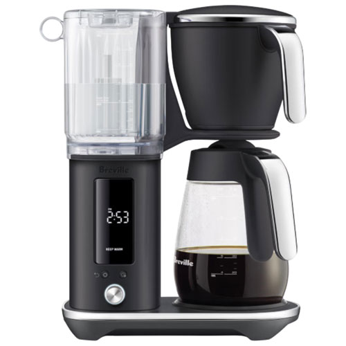 Breville Luxe Glass Drip Coffee Maker - 12-Cup - Black Truffle
