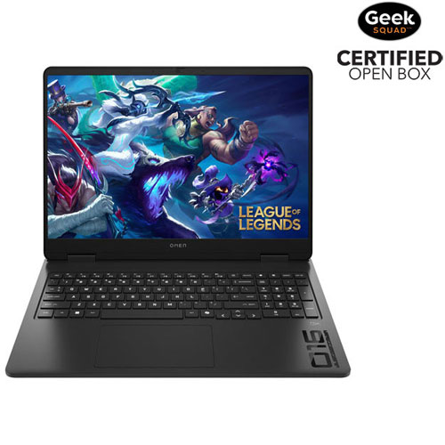 Boîte ouverte - Portable de jeu de 16 po OMEN de HP - Noir ombragé (Ryzen AI 7 350 d'AMD/RAM 32 Go/SSD 1 To/GeForce RTX 5070)