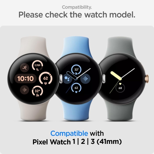 Spigen Liquid Air Designed for Google Pixel Watch 3/2/1 41mm Case Anti-Scratch Protective Soft TPU Cover