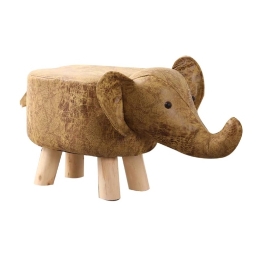 Tabouret en forme d'animal avec pattes, repose-pieds décoratif et siège moelleux pour chambre de bébé, chambre et salle de jeu
