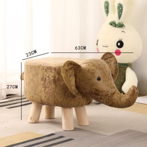 Tabouret en forme d'animal avec pattes, repose-pieds décoratif et siège moelleux pour chambre de bébé, chambre et salle de jeu