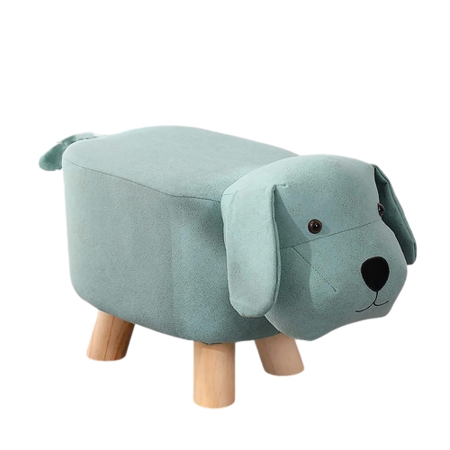 Tabouret en forme d'animal avec pattes, repose-pieds décoratif et siège moelleux pour chambre de bébé, chambre et salle de jeu