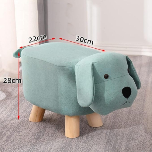 Tabouret en forme d'animal avec pattes, repose-pieds décoratif et siège moelleux pour chambre de bébé, chambre et salle de jeu