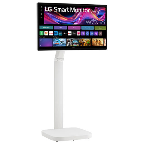 Moniteur intelligent tactile DEL IPS UHD 4K gris à gris 5 ms 60 Hz 32 po de LG - Blanc