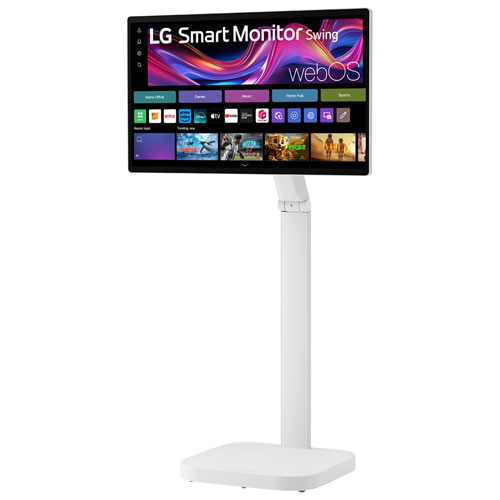 Moniteur intelligent tactile DEL IPS UHD 4K gris à gris 5 ms 60 Hz 32 po de LG - Blanc
