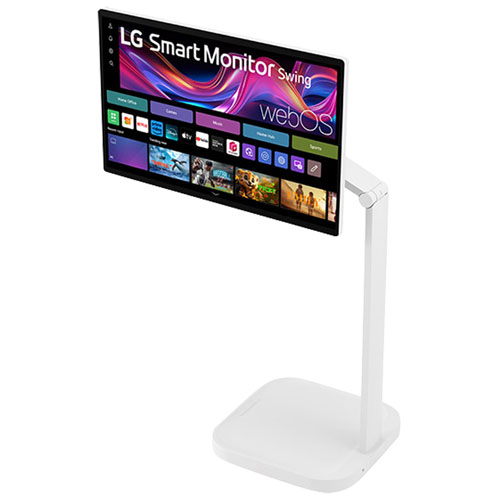 Moniteur intelligent tactile DEL IPS UHD 4K gris à gris 5 ms 60 Hz 32 po de LG - Blanc