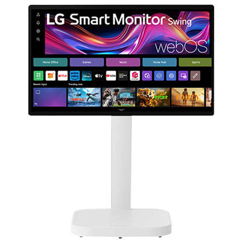 Moniteur intelligent tactile DEL IPS UHD 4K gris à gris 5 ms 60 Hz 32 po de LG - Blanc