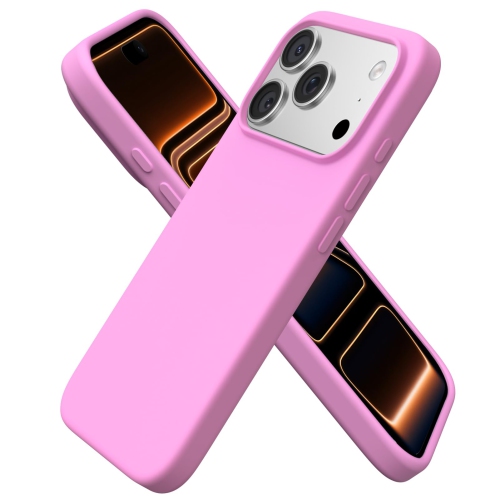 HLD  Compatible w Iphone 17 Pro Case, Slim Liquid Silicone 4 Layers Soft Gel Rubber Shockproof Protective Phone Case 6.3" w Anti-Scratch Microfiber