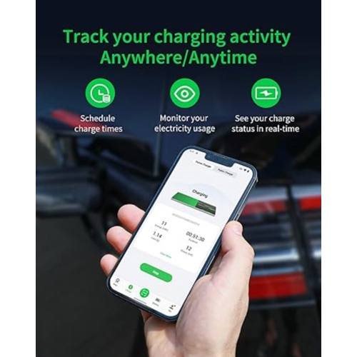 Autel Home Smart Electric Vehicle Charger up to 50Amp, 240V, Indoor/Outdoor Car Charging Station with Level 2, Wi-Fi and Bluetooth Enabled EVSE,