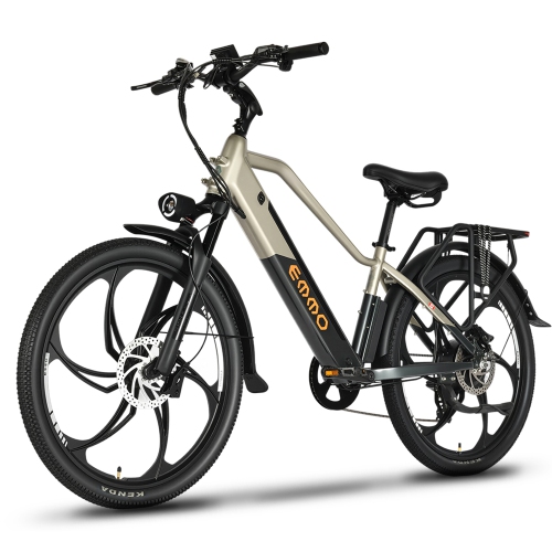 EMMO Trevo Pro Commuter Step Over Electric Bike - UL Certified - 48V17.5Ah SafeSeal Battery 110km Range, 500W - Hydraulic Brakes, Color Display -