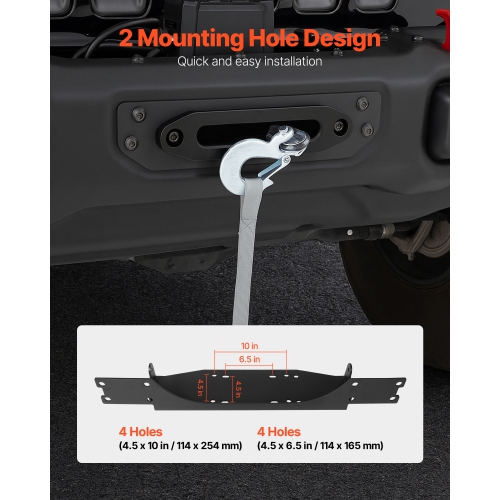 VEVOR Trailer Hitch Winch Mount for Jeep Wrangler