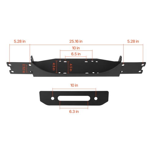 VEVOR Trailer Hitch Winch Mount for Jeep Wrangler