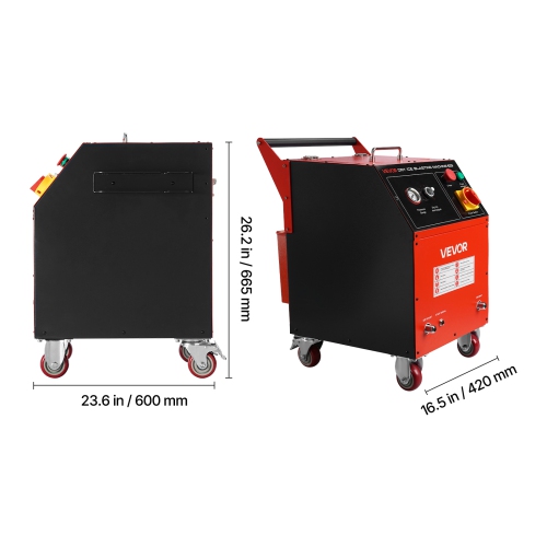 Dry Ice Blasting Machine, 11LBS Capacity Dry Ice Cleaning Machine with 4 Nozzles, Adjustable Pressure