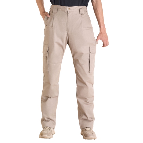 FR Pants for Men, 9 oz 100% Cotton, Flame-Resistant Cargo Pants with Multi-Pockets and Elastic Waist