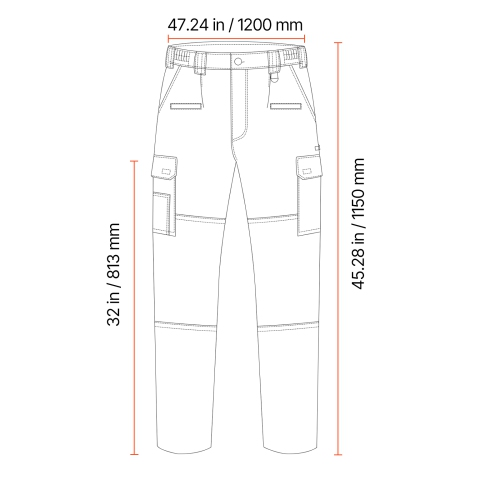 FR Pants for Men, 9 oz 100% Cotton, Flame-Resistant Cargo Pants with Multi-Pockets and Elastic Waist
