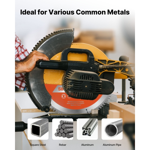 Circular Saw Blade, 14 inch Diameter, 66 Sharp Alloy Teeth, 1 inch Arbor, Fine Finish, Metal Cutting Blade