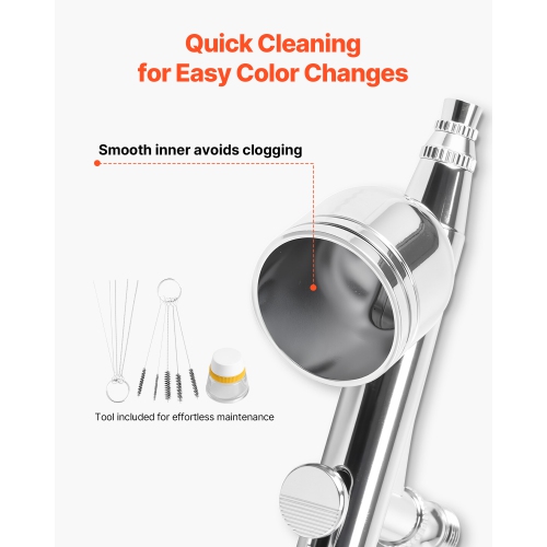 Trousse d'aérographe, 1/6 HP, 3 conseils,Trousse de brosse à air avec compresseur à air, 3 brosses à air professionnelles à double action