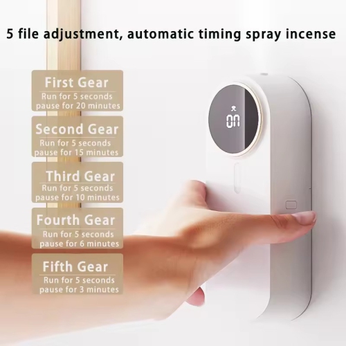 Essential Oil Diffuser - Wall Mount Air Freshener Dispenser, Waterless Aromatherapy Diffuser for Home, Office, Bathroom | Essential Oils not Included