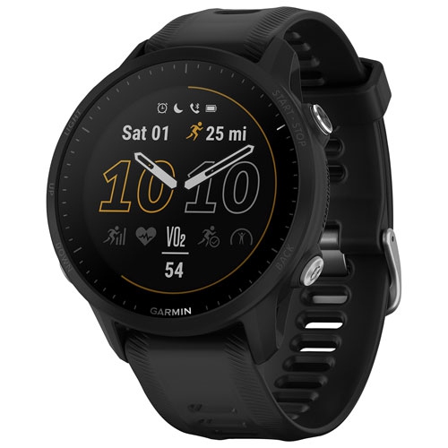 Refurbished - Garmin Forerunner 955 46.5mm Bluetooth Running Smartwatch - Black