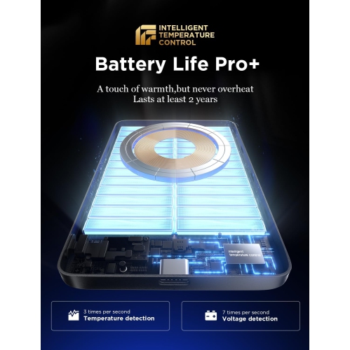 Chargeur portable mince MagSafe pour iPhone 17, chargeur portable ultramince 5000 mAh de 0,3 po, chargeur portable magnétique sans fil très